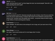 Fans in the YouTube comments section reacting to the streamer's sentiments 1/2 (Image via OTKlips/YouTube)